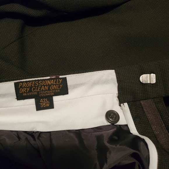 Gianni Vironi Men's Suit Size 42L 35W - Picture 11 of 12